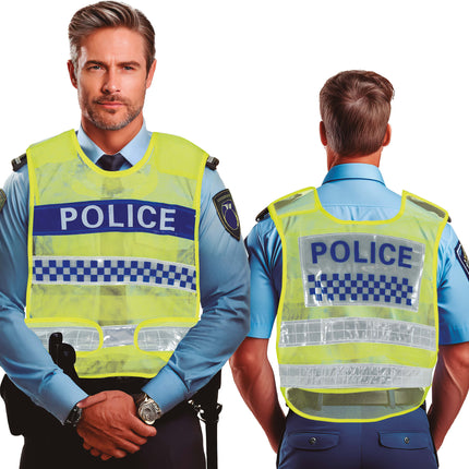 Gilet giallo della polizia stradale, adulto