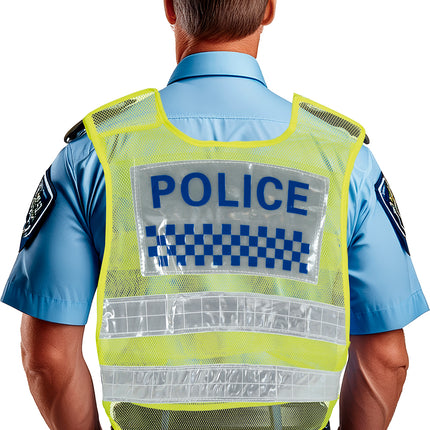 Gilet giallo della polizia stradale, adulto