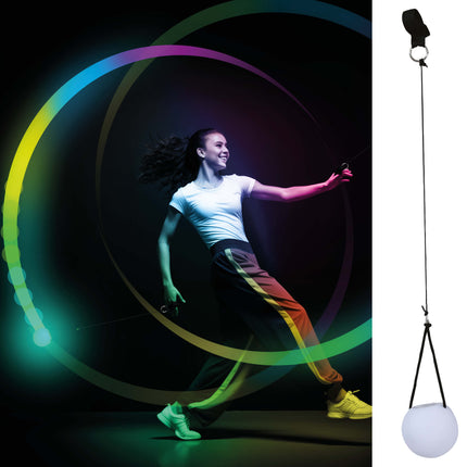 Palla da ballo multicolore con led 7 cm