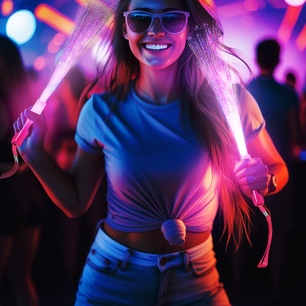 Fibre di vetro a led colorate 25 cm