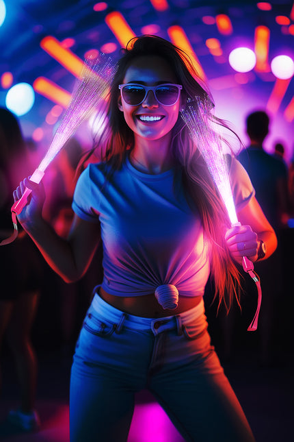 Fibre di vetro a led colorate 25 cm