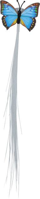 33 cm di fibra ottica, led, ciuffo con farfalla