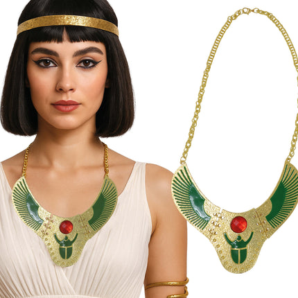 Collana Cleopatra in oro verde