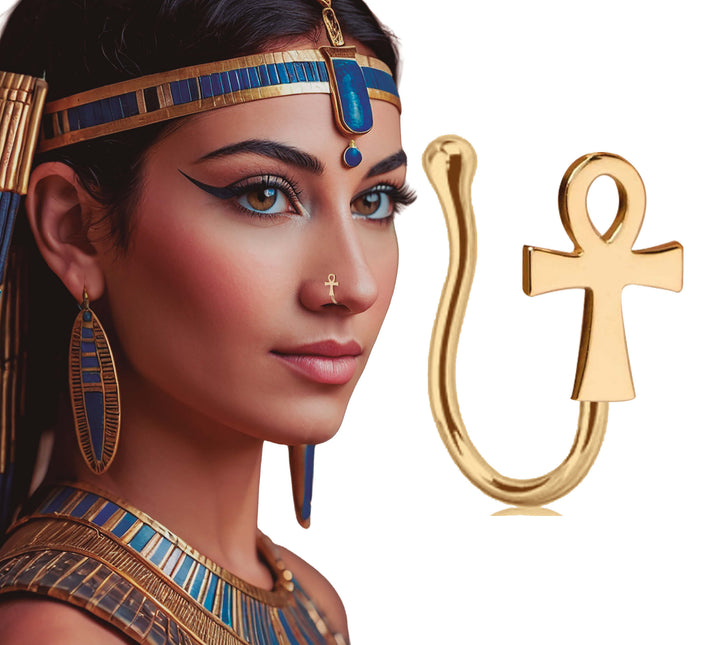 Piercing al naso finto in oro
