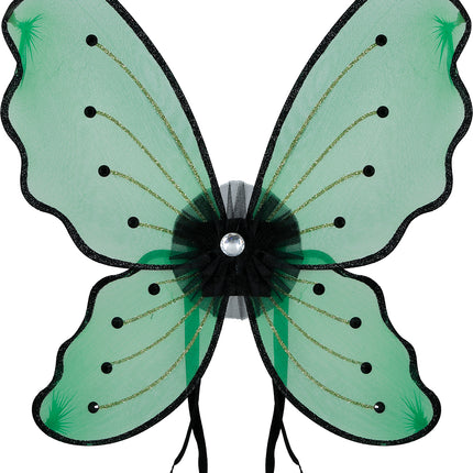 Set di vestiti da farfalla per bambina verde 2 pezzi