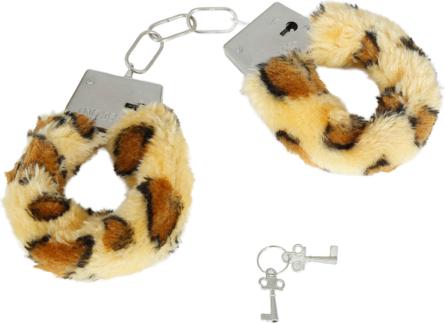 Manette leopardate marrone beige