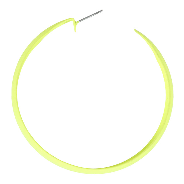 Orecchini a cerchio neon