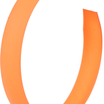 Orecchini a cerchio neon arancione