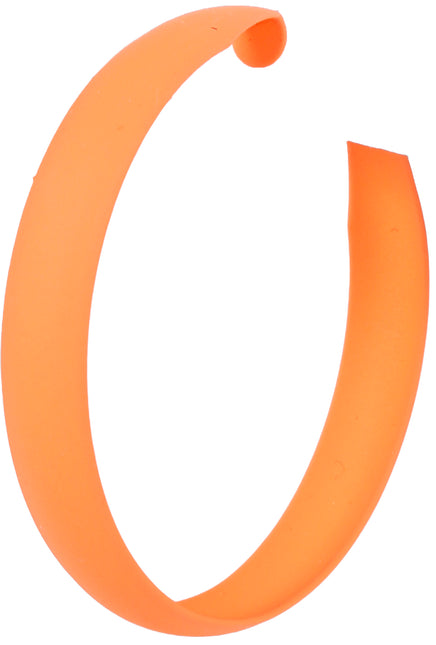 Orecchini a cerchio neon arancione