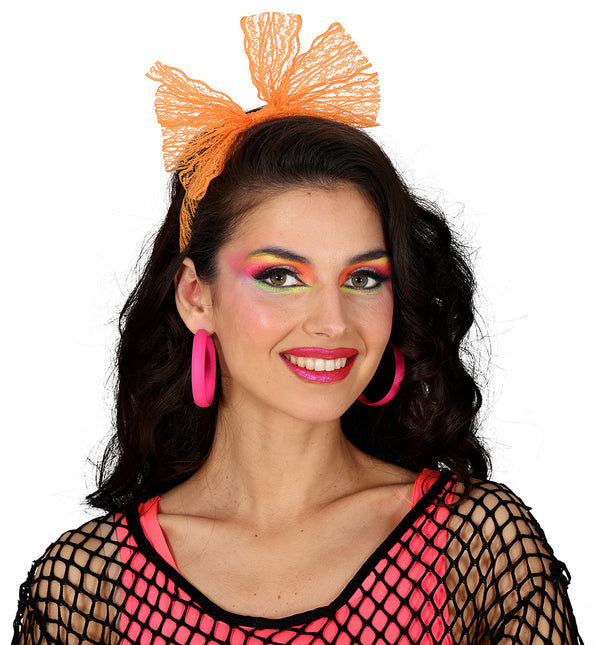 Orecchini a cerchio neon