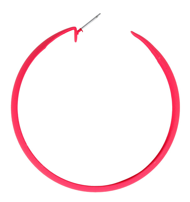 Orecchini a cerchio neon