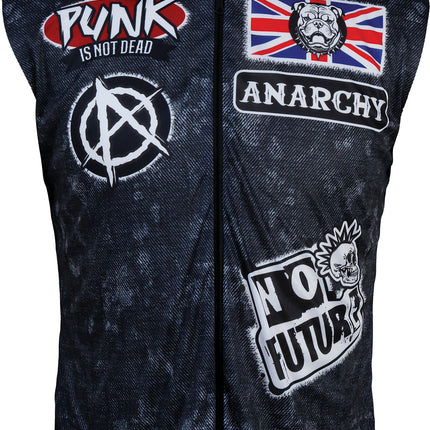 Gilet punk nero