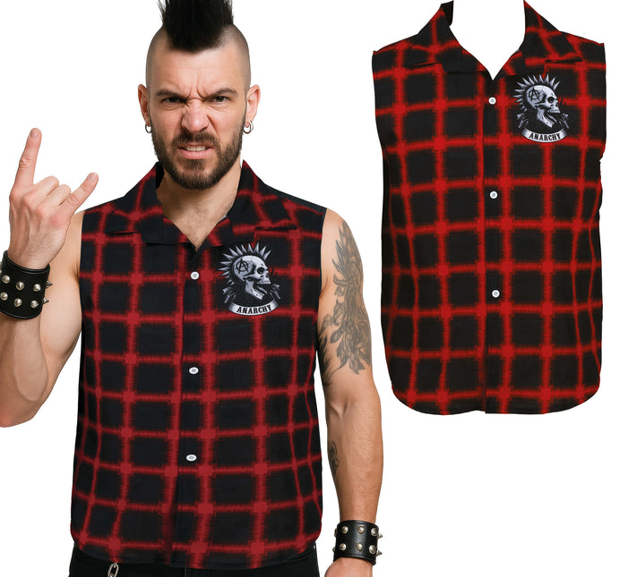 Camicia punk rossa
