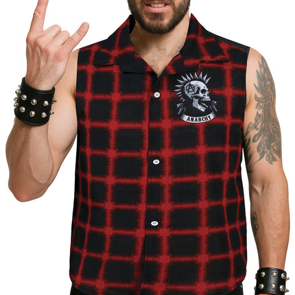 Camicia punk rossa