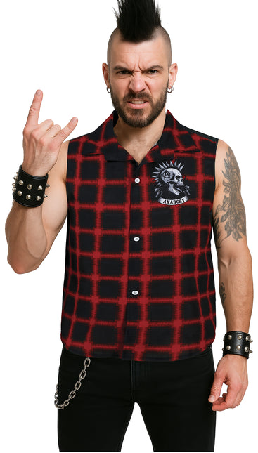 Camicia punk rossa