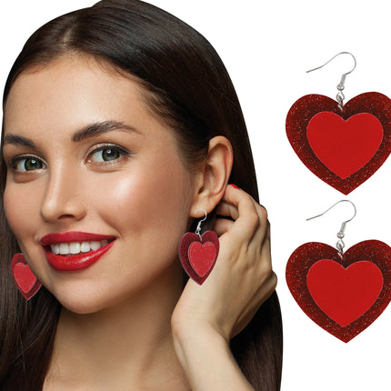 Orecchini a cuore 5cm