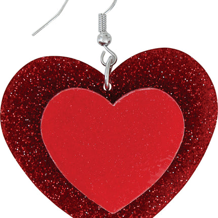 Orecchini a cuore 5cm