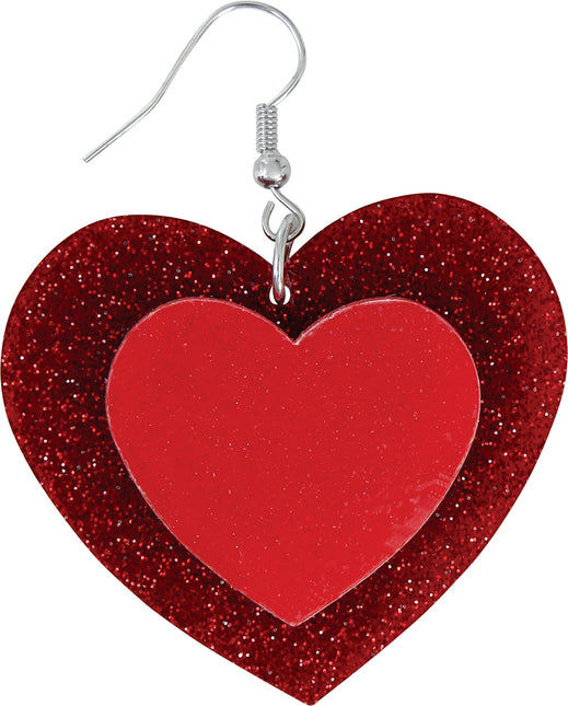 Orecchini a cuore 5cm