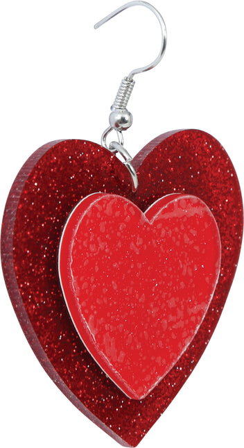 Orecchini a cuore 5cm