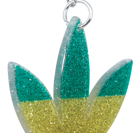 Orecchini con foglie di marijuana