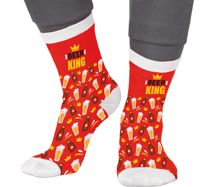Calzini Bear King Adulti Rosso