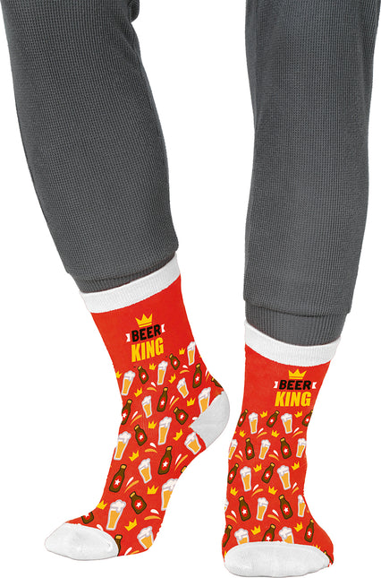 Calzini Bear King Adulti Rosso