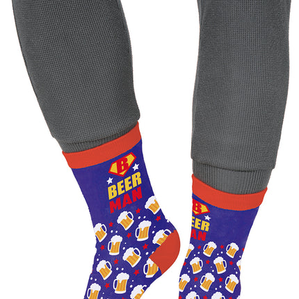 Calzini Beerman Adulti Blu Rosso