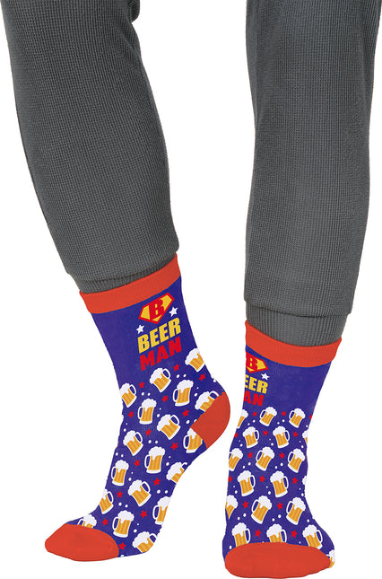 Calzini Beerman Adulti Blu Rosso