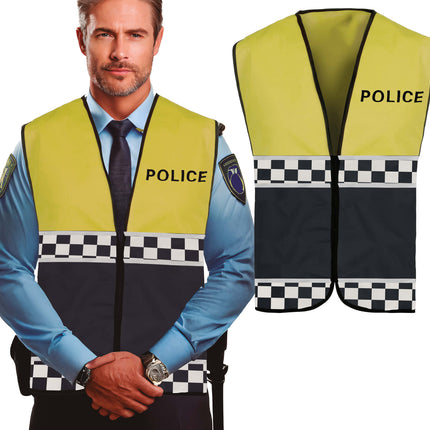 Gilet della polizia giallo nero
