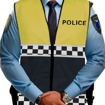 Gilet della polizia giallo nero