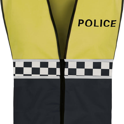 Gilet della polizia giallo nero bambino