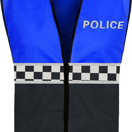Gilet della polizia nero blu