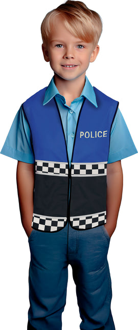 Gilet della polizia nero blu bambino