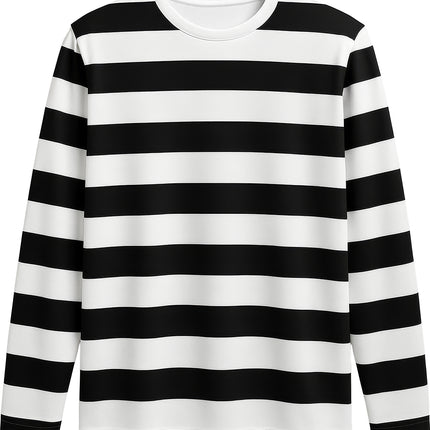 Camicia bianca e nera a righe per bambini