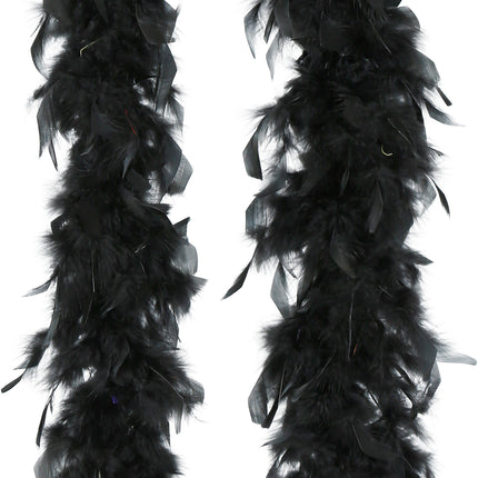 Piuma di boa, 80 gr nero