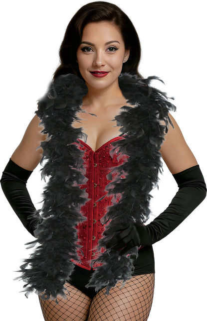 Piuma di boa, 80 gr nero