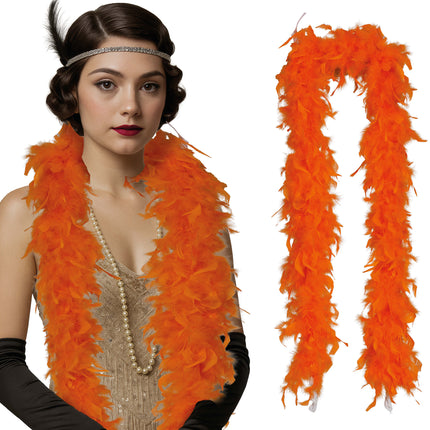 Piuma di boa, 80 gr arancione