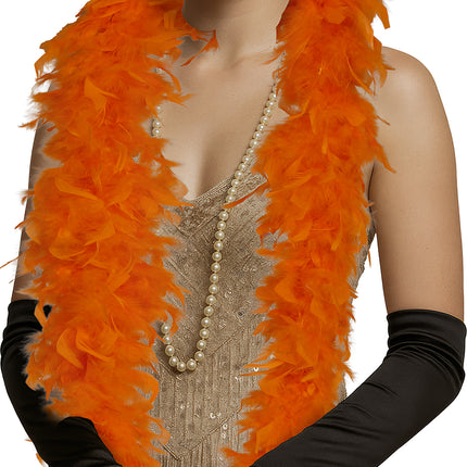 Piuma di boa, 80 gr arancione