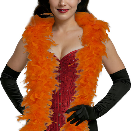 Piuma di boa, 80 gr arancione