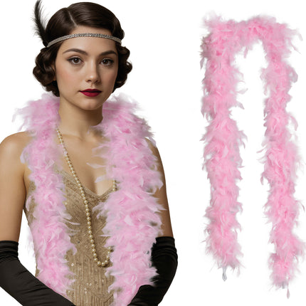 Piuma di boa, 80 gr rosa