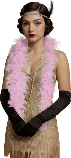 Piuma di boa, 80 gr rosa