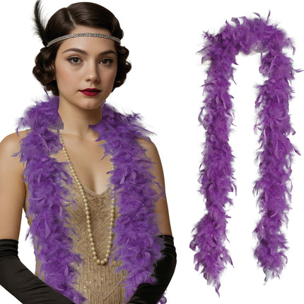 Piuma di boa, 80 gr viola