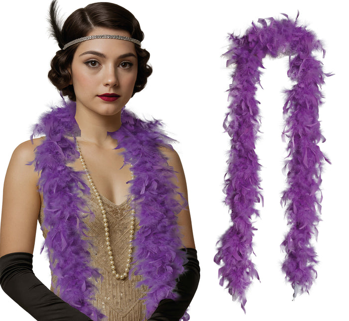 Piuma di boa, 80 gr viola