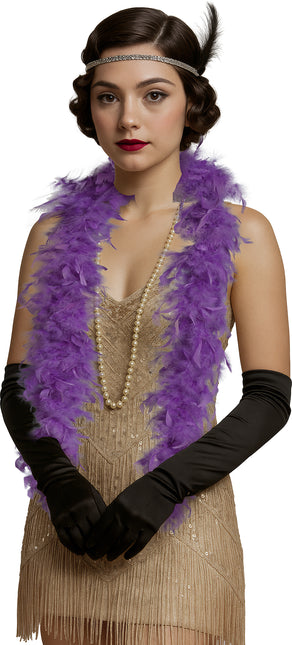 Piuma di boa, 80 gr viola