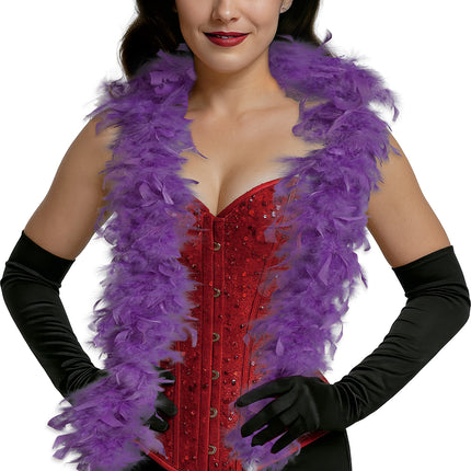 Piuma di boa, 80 gr viola