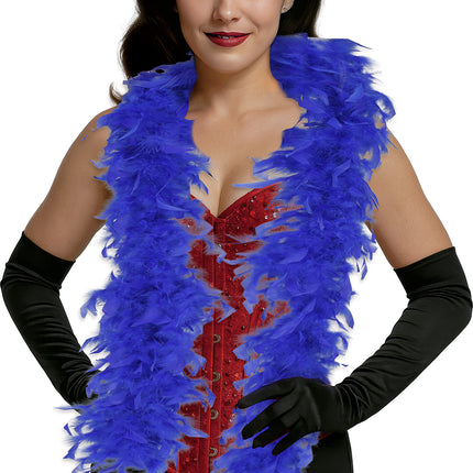 Piuma di boa, 80 gr blu