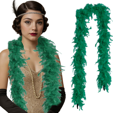 Piuma di boa, 80 gr verde