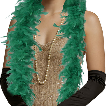 Piuma di boa, 80 gr verde