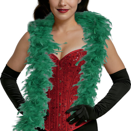 Piuma di boa, 80 gr verde