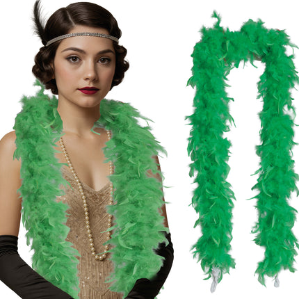 Piuma di boa, 80 gr verde